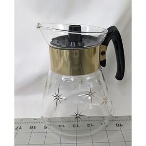 Corning Coffee Pot Carafe Glass Starburst